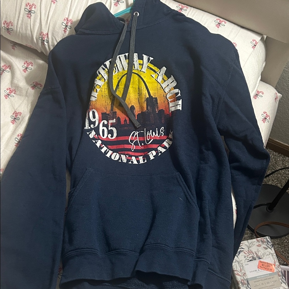 Navy Graphic Hoodie